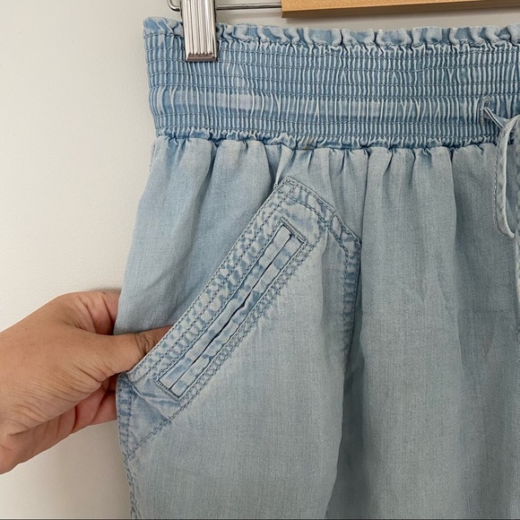 COUNTRY ROAD - light blue skirt elastic waist - Picture 2 of 10